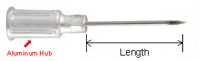 Disposable Aluminium Hub Needle